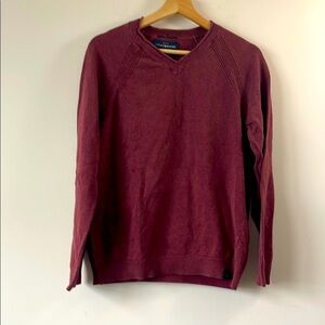Lucky Brand V-Neck Red Sweater